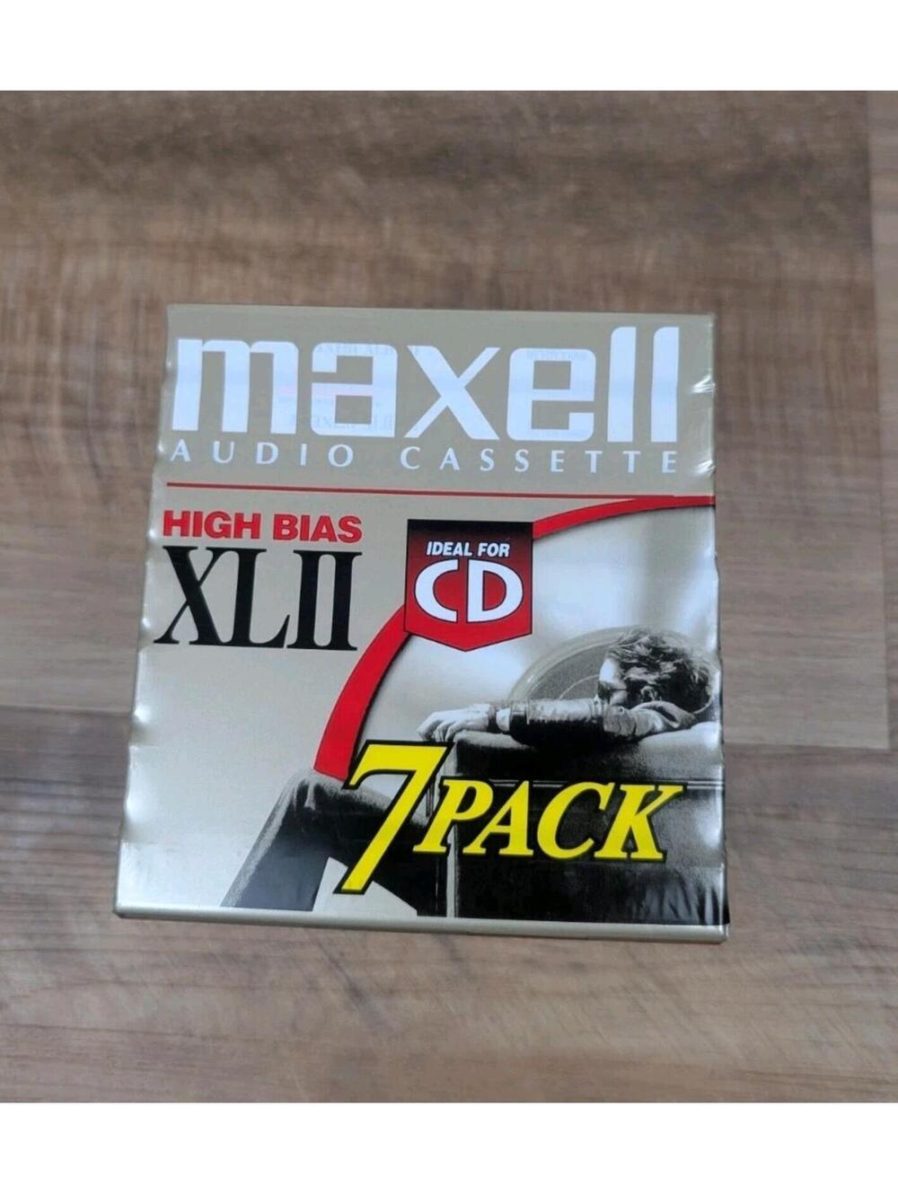 Maxell High Bias XL II, 8 Pack NEW 90 Minute Blank Cassette Tapes SEALED